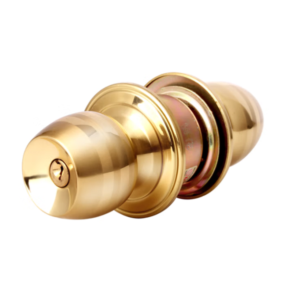 梅花 5831 球形锁 黄铜  金色