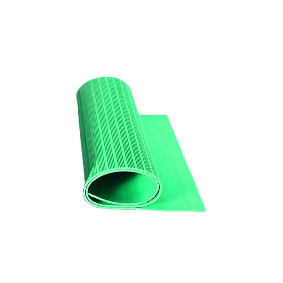 吉菲达 1000*5000*5mm 绝缘橡胶板 绿色条纹橡胶垫5mm厚10kv 1*5米