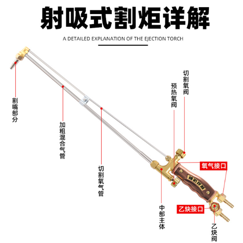 狮达 总长1米 丙烷割嘴	G01-300 	射吸式割炬