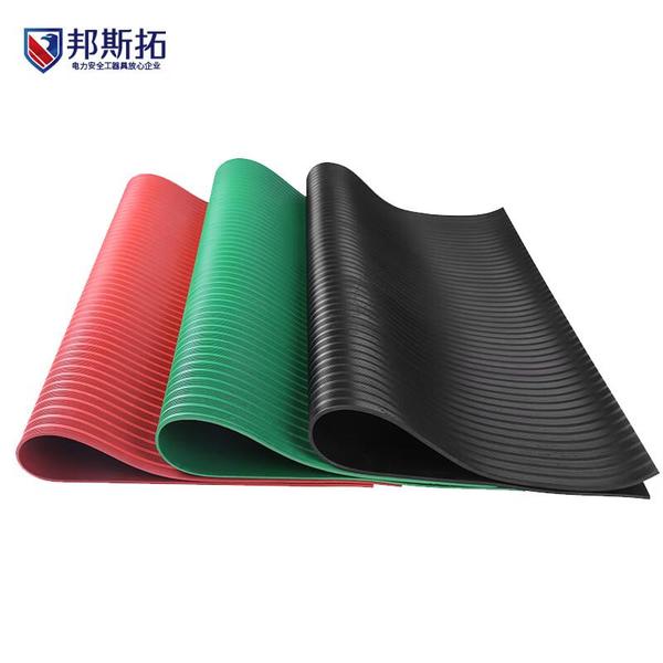 邦斯拓 10kv5mm绝缘橡胶地垫 1m*5m  黑色